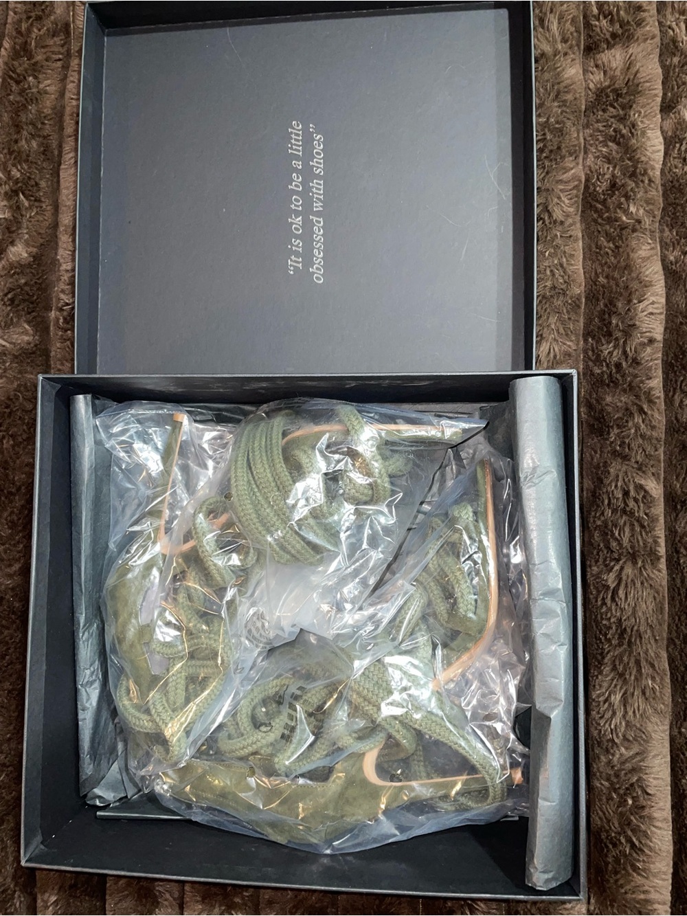 Monika Chiang Olive Green Rope Lace-Up Heels - Picture 7 of 11